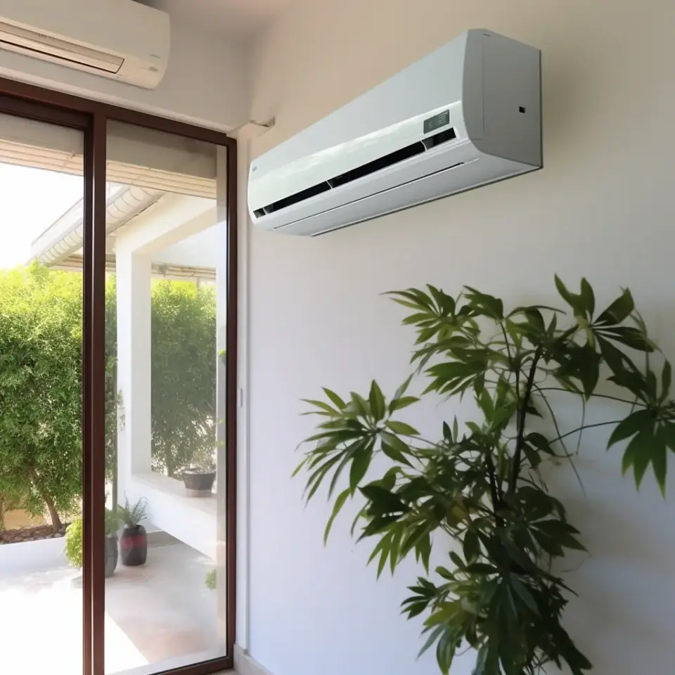 trane air conditioner on the wall