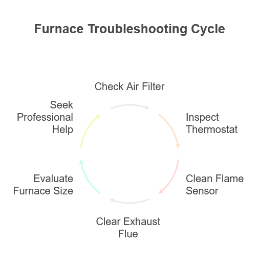 Furnace Troubleshooting Cycle Infographic