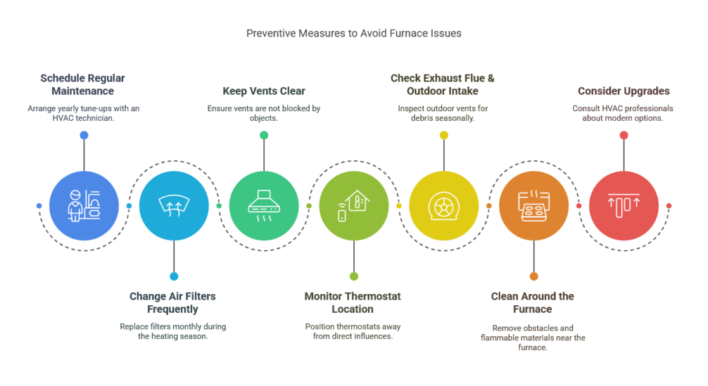 Preventive Measures To Avoid Furnace Issues Infographic