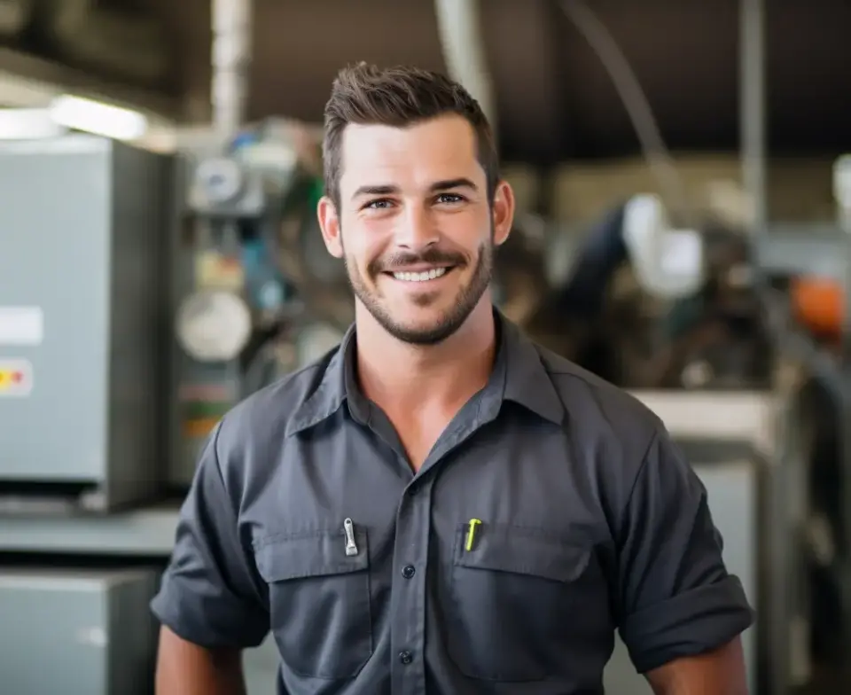 smiling hvac technician in peoria