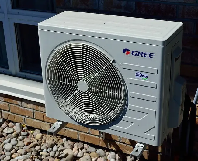ductless air conditioner on a wall