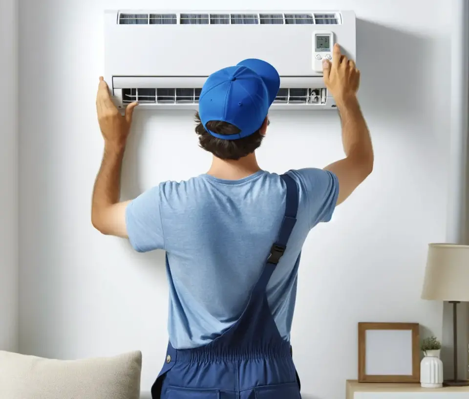 worker installing ac in phoenix