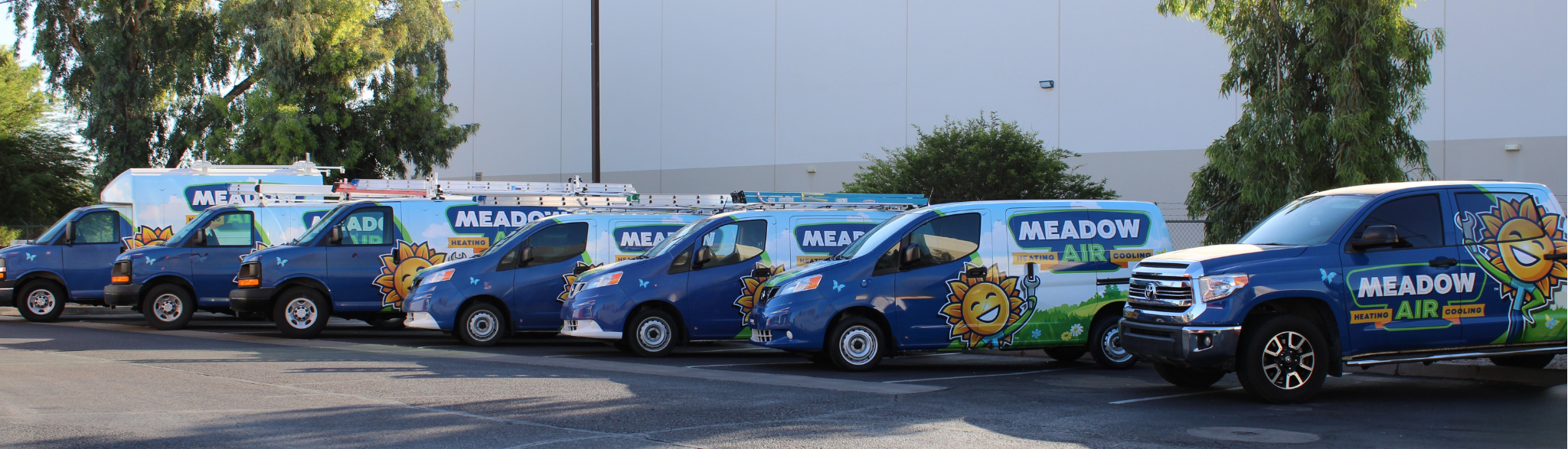 Meadow Air Heating CoolingVan and Technicians